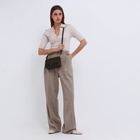 Сумка женская мессенджер на магните, 20×7×12 см, хаки - Фото 3