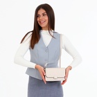 Сумка женская мессенджер на магните, 20×7×12 см, молочная - Фото 3