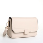Сумка женская мессенджер на магните, 20×7×12 см, молочная - Фото 10