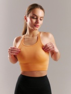 Топ спортивный женский MINAKU: SPORTLY, оранжевый, размер L  (артикул 10283799)  большой выбор товаров оптом и в розницу по низким ценам с доставкой