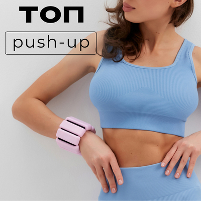 Топ спортивный женский MINAKU: SPORTLY, голубой, размер M