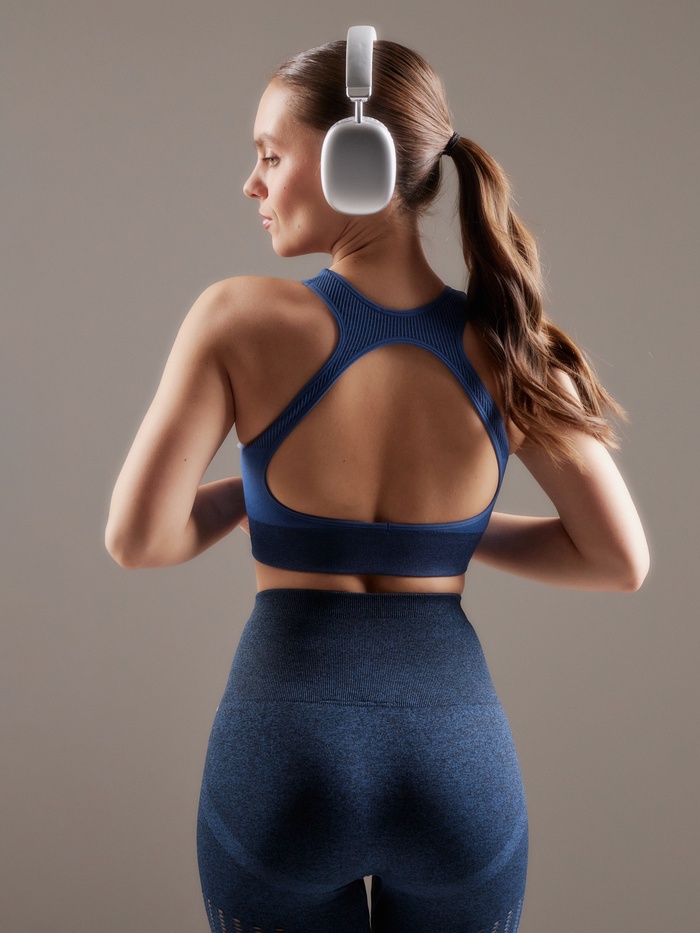 Топ спортивный женский MINAKU: SPORTLY, синий, размер M - Фото 1