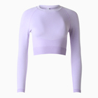 Топ с длинным рукавом MINAKU: SPORTLY; цвет фиолетовый р-р L - фото 24390355