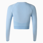 Топ с длинным рукавом MINAKU: SPORTLY; цвет голубой р-р L - фото 24665252