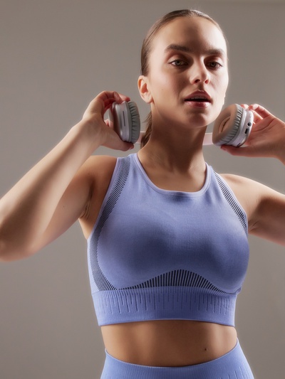 Топ спортивный женский MINAKU: SPORTLY, фиолетовый, размер S