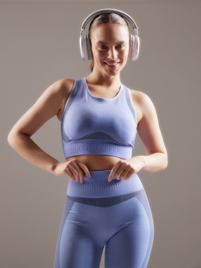 Топ спортивный женский MINAKU: SPORTLY, фиолетовый, размер S