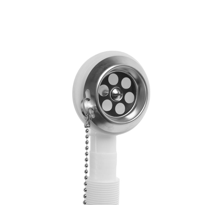 Сифон для ванны "АНИ Пласт" Варяг VE255, 1 1/2"х 40/50 мм, с переливом, с гофрой 40/50 мм