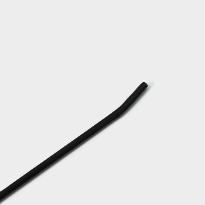 Плечики - вешалки для юрюк и юбок антискользящие, одноуровневые, 5 шт, 14,5×35 см, цвет чёрный
