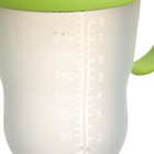 Бутылочка для кормления M&B, ШГ Ø70мм, 250мл., с ручками, силиконовая колба, цвет зеленый - Фото 6