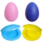 Погремушки «Перкуссионные маракасы: яички, кастаньеты», от 3 мес., 4 шт., МИКС - Фото 2