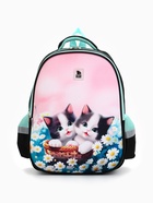 Рюкзак школьный, каркасный, 39×30×14 см «Милые котята» - Фото 5