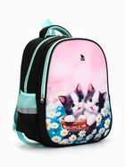 Рюкзак школьный, каркасный, 39×30×14 см «Милые котята» - Фото 6