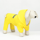 Комбинезон для собак, демисезонный с подкладом, размер ХS (ДС 22, Ог 34 см), жёлтый - фото 321420874
