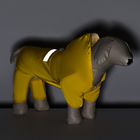 Комбинезон для собак, демисезонный с подкладом, размер ХS (ДС 22, Ог 34 см), жёлтый - Фото 14