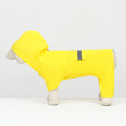 Комбинезон для собак, демисезонный с подкладом, размер ХS (ДС 22, Ог 34 см), жёлтый - Фото 5