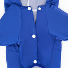 Комбинезон для собак, демисезонный с подкладом, размер М (ДС 27, Ог 42, см), синий - Фото 11