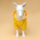 Комбинезон для собак, демисезонный с подкладом, размер L (ДС 32, Ог 48 см), желтый - Фото 2