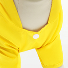 Комбинезон для собак, демисезонный с подкладом, размер XL (ДС 36, Ог 52 см), жёлтый - Фото 9