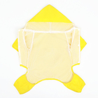 Комбинезон для собак, демисезонный с подкладом, размер 2XL (ДС 42, Ог 56 см), желтый - Фото 10