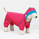 Комбинезон для собак, демисезонный с сумкой, размер XS (ДС 21, Ог 29, ОШ 19 см), розовый - фото 9644385