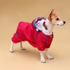 Комбинезон для собак, демисезонный с сумкой, размер L (ДС 33, Ог 45, ОШ 30 см), розовый - Фото 1