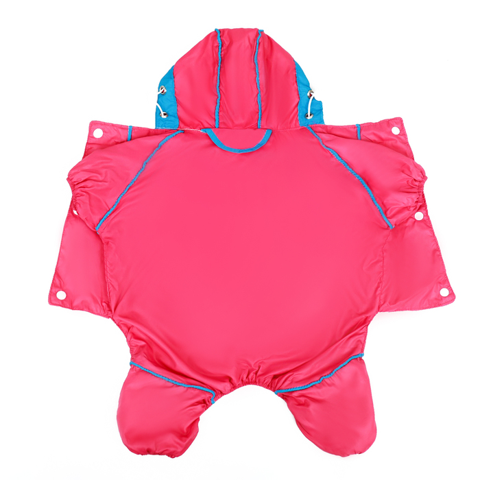 Комбинезон для собак, демисезонный с сумкой, размер ХL (ДС 37, Ог 49, ОШ 33 см), розовый