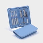 Маникюрный набор «Premium», 8 предметов, в коробке, цвет голубой - Фото 3