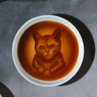Соусник керамический «Коты», 7.6 х 2 см, цвет белый - фото 4443980