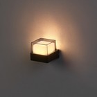 Светильник фасадный «Гранд», 5 Вт, 3000К, IP65, 220 В, металлический корпус, чёрный, свечение тёплое белое - Фото 2