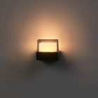 Светильник фасадный «Гранд», 5 Вт, 3000К, IP65, 220 В, металлический корпус, чёрный, свечение тёплое белое - Фото 3