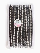 Рюш с бусинами, 20 мм, 4.5±0.5 м, чёрный, белый - Фото 6