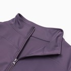Рашгард женский на молнии MINAKU: SPORTLY; цвет фиолетовый, р-р L - Фото 2