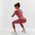 Легинсы спортивные женские MINAKU: SPORTLY, розовые, размер 50 - Фото 2