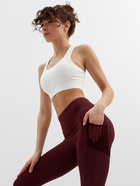 Легинсы спортивные женские MINAKU: SPORTLY, бордовые, размер 42 - Фото 6