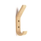Крючок мебельный двухрожковый CAPPIO, деревянный - фото 321421475