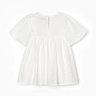 Платье для девочки MINAKU: Cotton collection, белое, рост 116 см - Фото 15