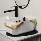 Корзина для хранения LaDо́m «Скандинавия», прямоугольная, 39×24.5×18 см, белая - Фото 2