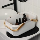 Корзина для хранения LaDо́m «Скандинавия», прямоугольная, 39×24.5×18 см, белая - Фото 5