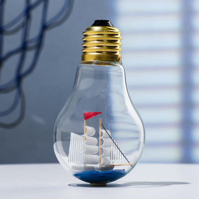 Корабль в лампочке «Парус», фигурка, 10×6 см, МИКС