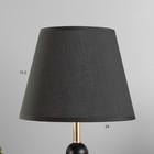 Настольная лампа "Глафира" Е27 40Вт черно-золотой 25х25х43 см - Фото 3