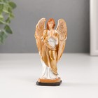 Сувенир полистоун "Молитва ангела в золотом одеянии" 10 см - фото 321482947