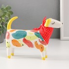 Фигурка керамика «Пёсик с косынкой», разноцветные пятна, 16.7×5×11.8 см - Фото 4