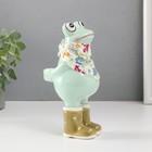 Фигурка керамика «Лягушонок в резиновых сапогах, с косынкой», 8.4×6×16.3 см - Фото 4