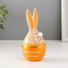 Сувенир керамика "Кролик в яйце с полосками" бежево-жёлтый 6,6х6,5х14,3 см - Фото 4