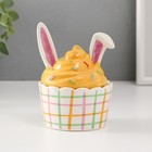 Шкатулка для украшений «Пирожное с заячьими ушками», керамика, 8.8×8.5×12 см - Фото 1