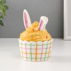 Шкатулка для украшений «Пирожное с заячьими ушками», керамика, 8.8×8.5×12 см - Фото 2