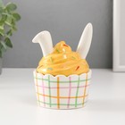 Шкатулка для украшений «Пирожное с заячьими ушками», керамика, 8.8×8.5×12 см - Фото 3