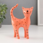 Сувенир керамика "Оранжевый котик" 10,4х4,3х15,6 см - фото 321483073