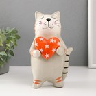 Сувенир керамика "Рыжик кот с сердечком в звёздочку" 12,2х11,2х20 см - Фото 1