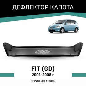 Дефлектор капота Defly, для Honda Fit (GD), 2001-2008